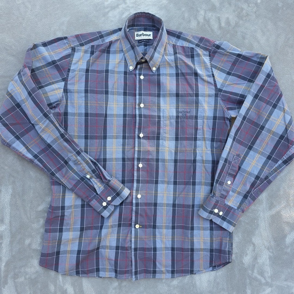 Barbour Men's Size S Button Down Plaid Dress Shirt House Modern Gorpcore‎ Hiking